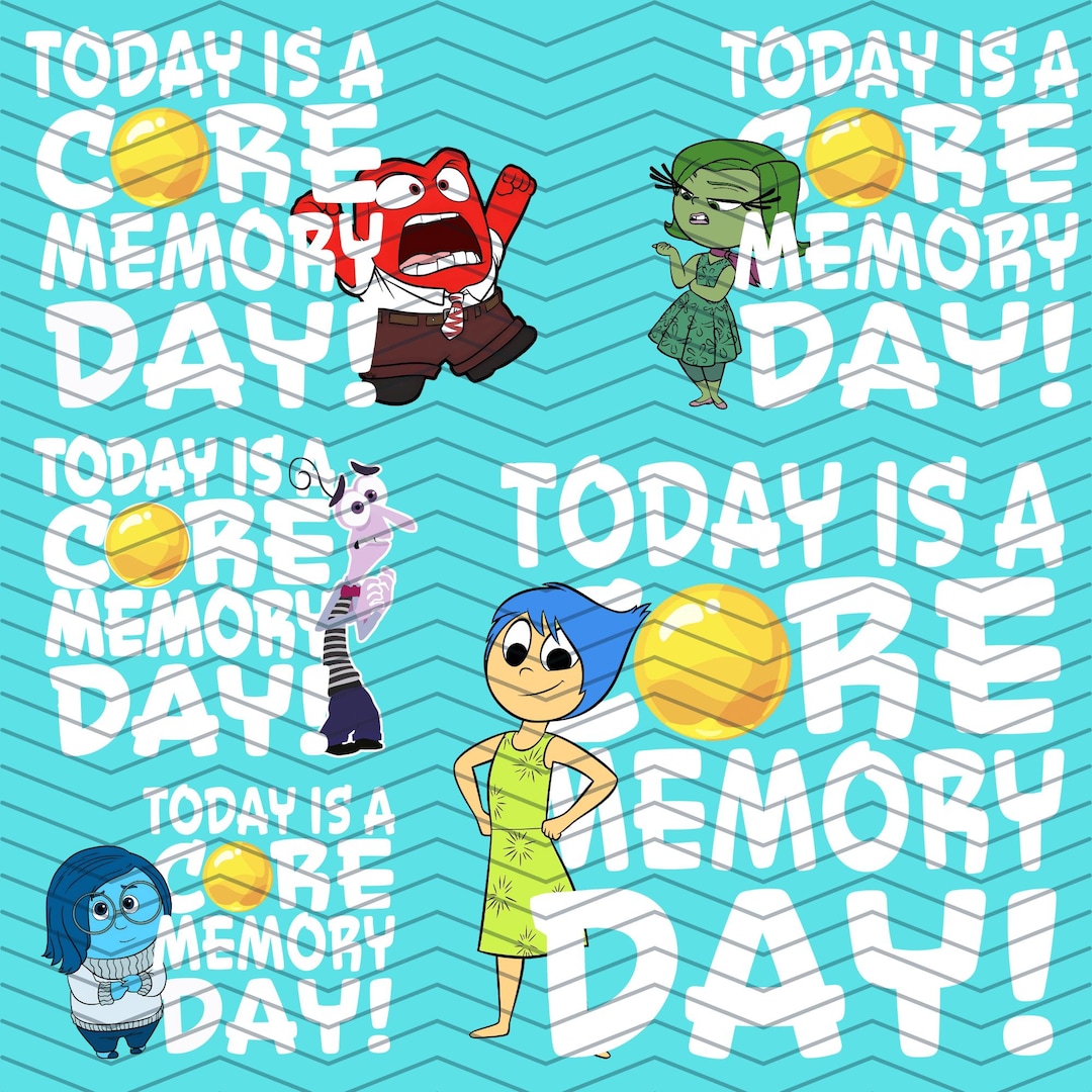 Inside Out Core Memory Day Clipart: Joy, Sadness, & More (digital ...