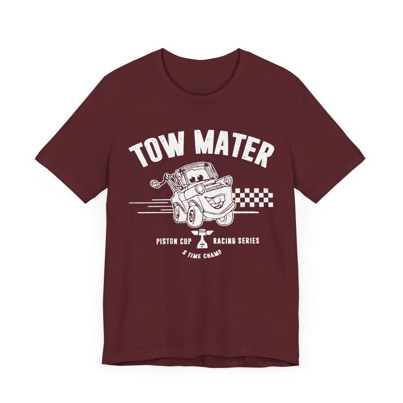 Tow Mater Piston Cup Racing Tee - Vintage Disney Cars Shirt image 10