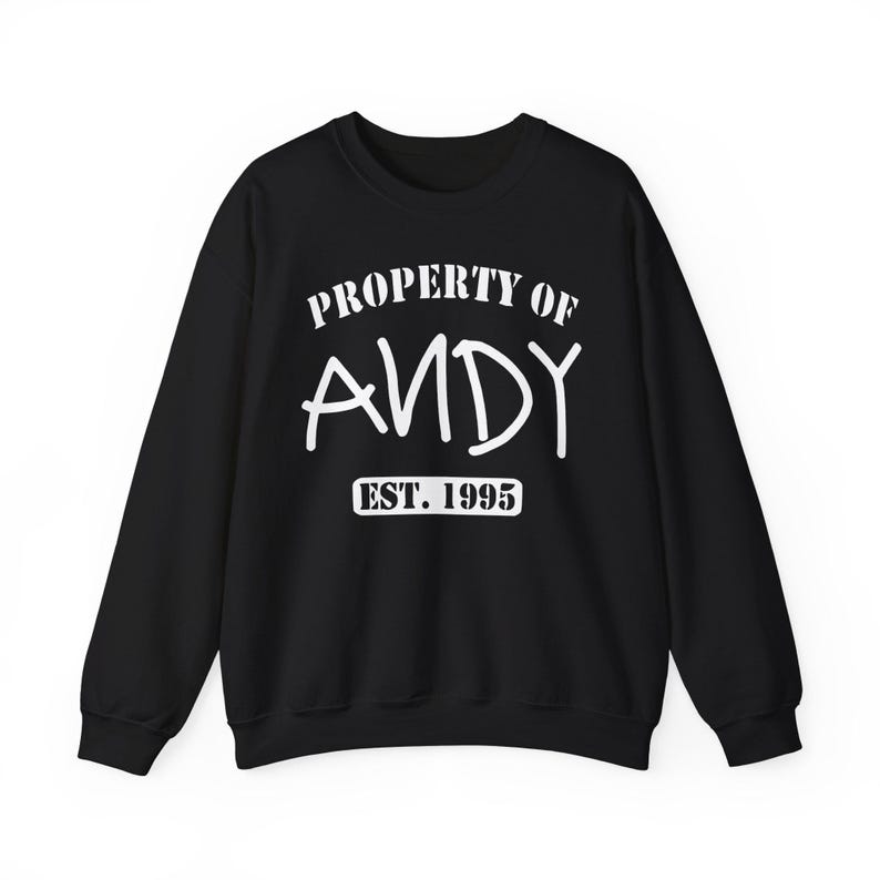 Property of Andy Sweatshirt, Toy Story Pixar Pullover, Disney Fan Gift image 5
