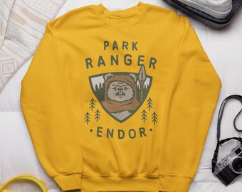 Funny Endor Park Ranger Ewok Sweatshirt | Star Wars Disney Mashup