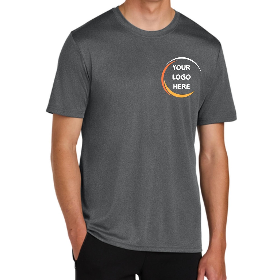 Custom Logo Performance T-shirt, Personalized Logo Design, Business ...