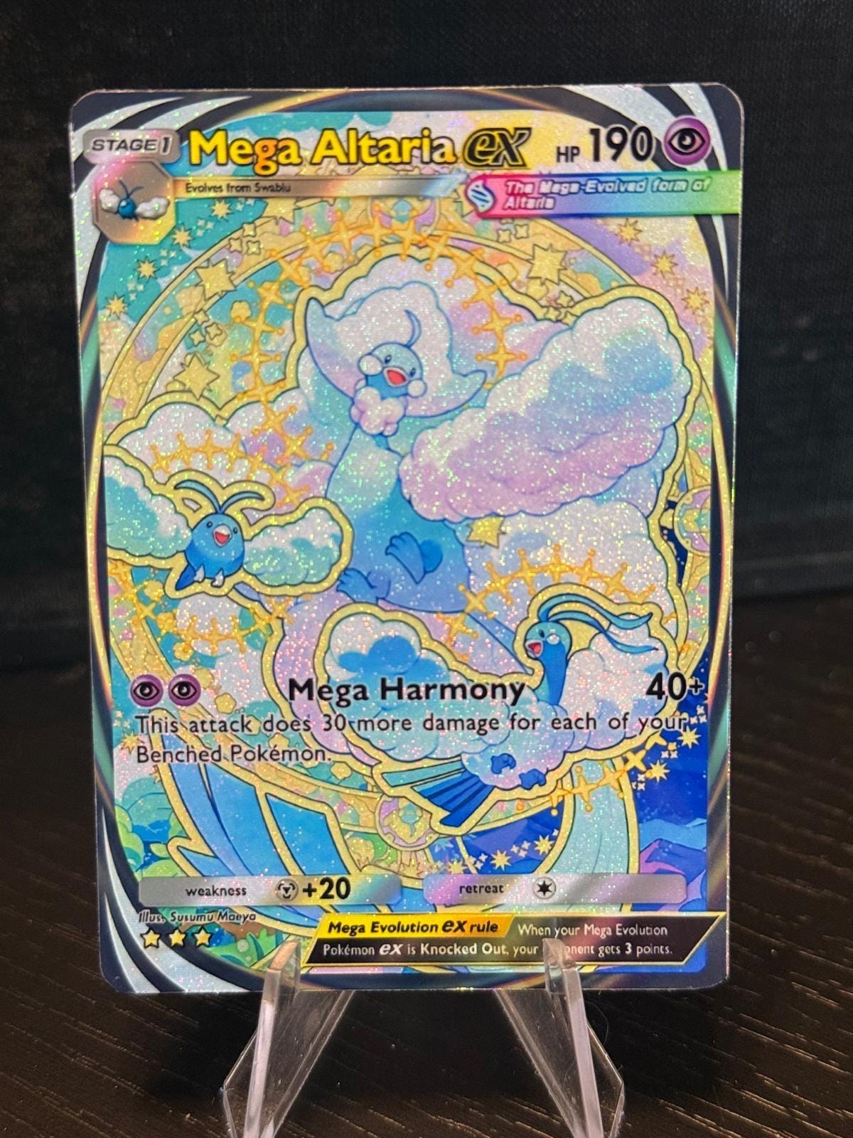 Mega Altaria Card Fan Art - Etsy Norway