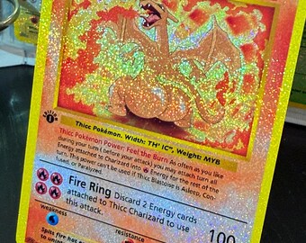 thicc charizard pokemon card Thicc Charizard Pokemon Card Credit Card Credit Card Skin main image 0