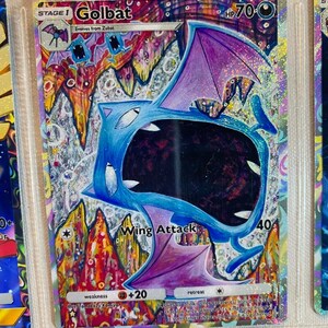 Golbat Ex Pocket App TCG Hochwertiger Proxy Pokemon Karte benutzerdefinierte Alternative Full Art Genetic Apex Mythical Island Set