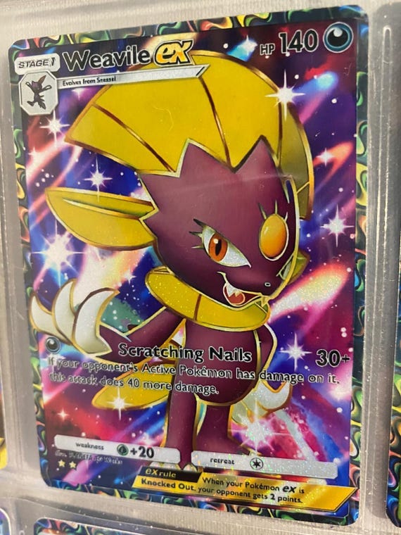 Shiny Weavile Card Fan Art - Etsy Israel
