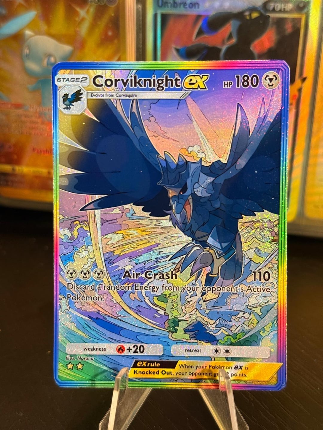 Corviknight Ex Card Fan Art - Etsy