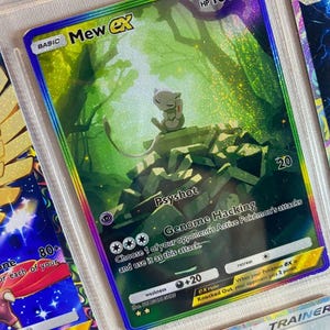 Mew ex pocket app tcg high quality proxy Pokemon card custom alternative full art genetic apex mythical island set