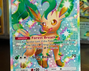 Leafeon card fan art