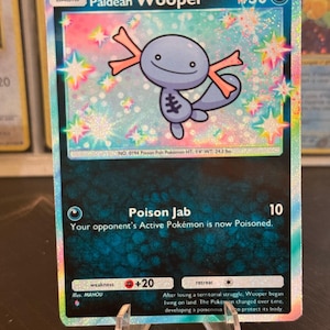 shiny wooper pokemon card 180/091 Paldean Wooper main image 0
