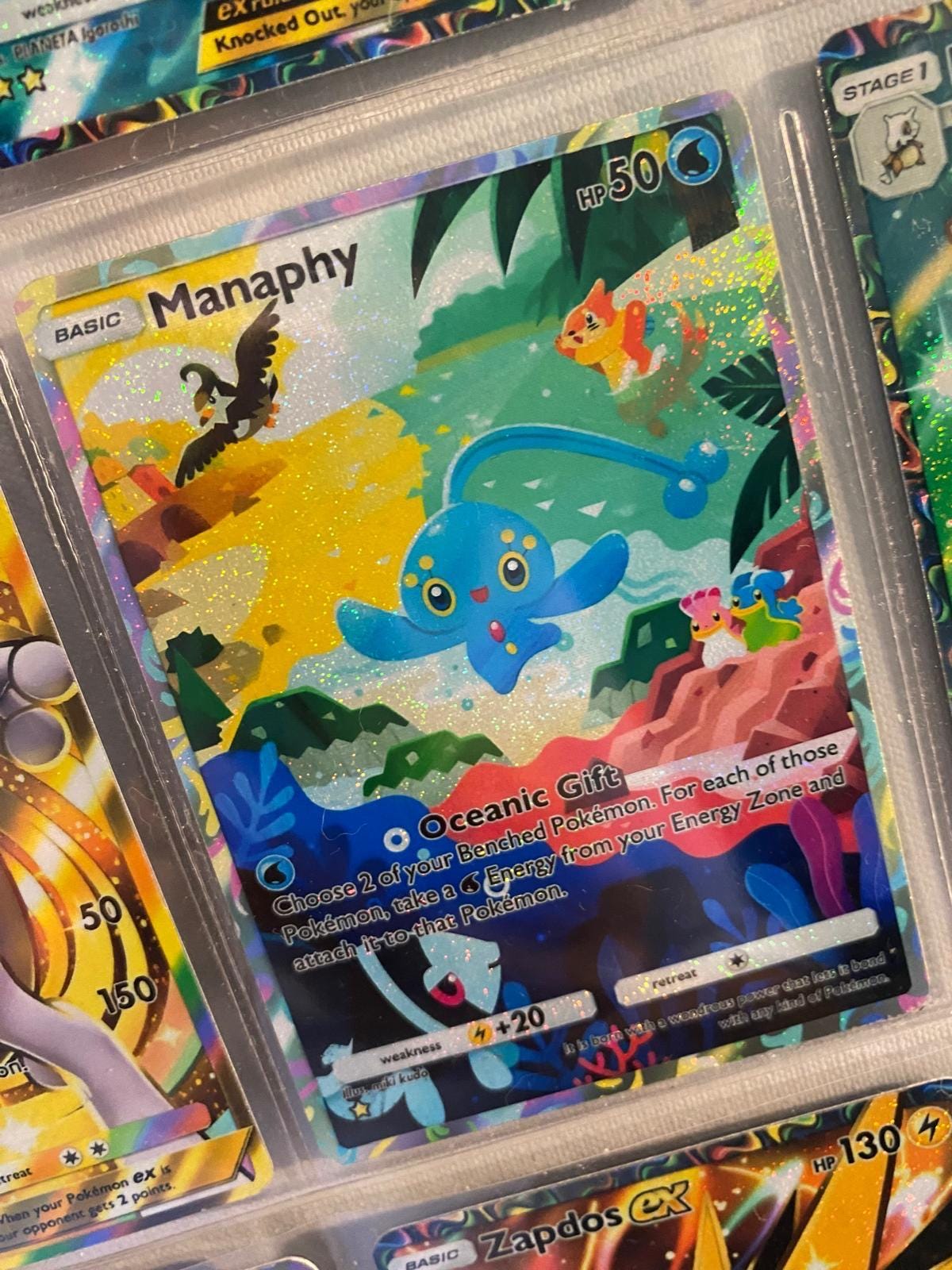 Manaphy Tcg High Quality Pokemon Card Custom Full Art