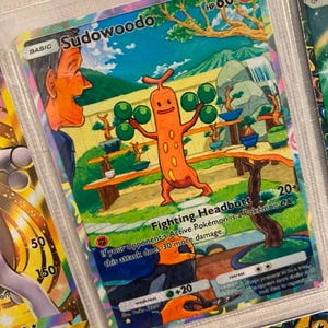 Sudowoodo Ex Pocket App TCG Hochwertige Proxy Pokemon Karte benutzerdefinierte Alternative Full Art Genetic Apex Triumphant Light Space Time Smackdown