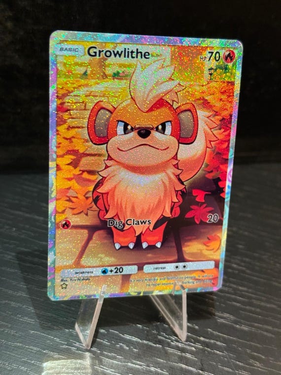 Growlithe Card Fan Art - Etsy Israel