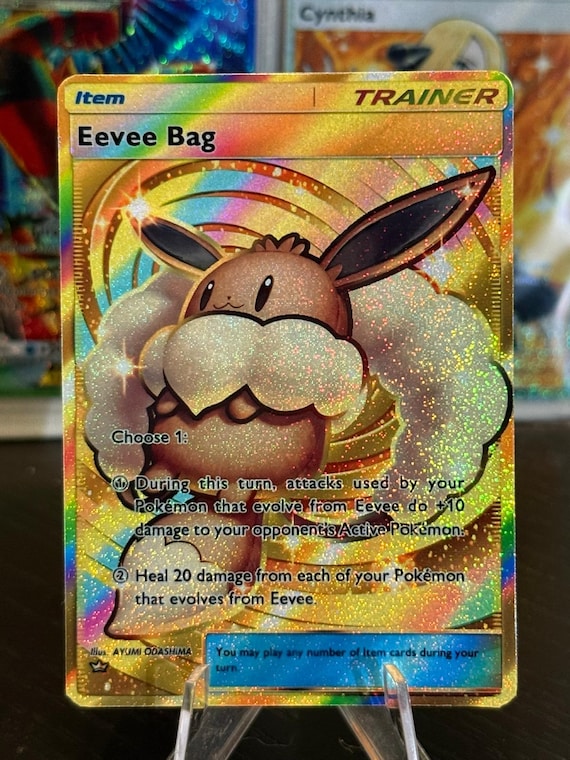 Eevee Bag Supporter Item Trainer Card Fan Art Grove - Etsy Israel Eevee Bag Supporter Item Trainer Card Fan Art Grove - Etsy Israel