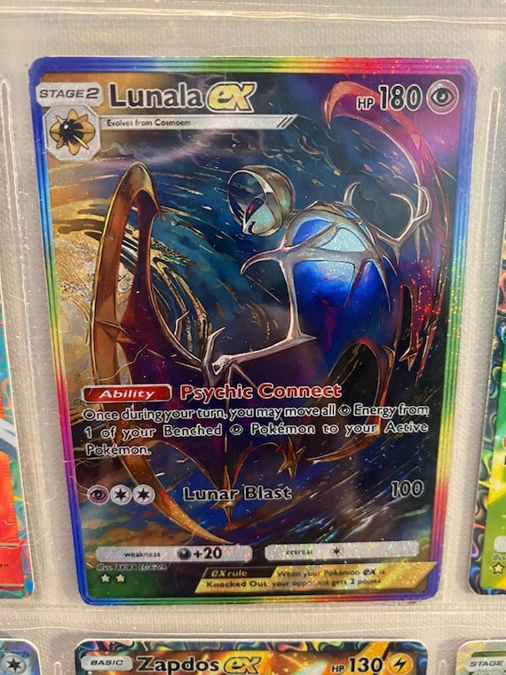 ✨ カルナ✨ Lunala Ex Shiny Tcg High Quality Pokemon Card Custom