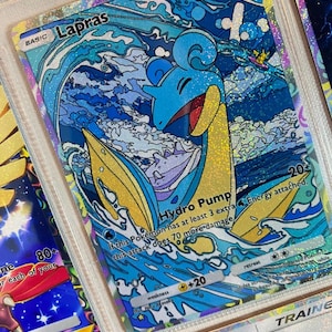 Lapras Ex Pocket App TCG, hochwertige Proxy-Pokémon-Karte, benutzerdefinierte Alternative, vollständige Kunst, genetischer Apex, mythisches Inselset