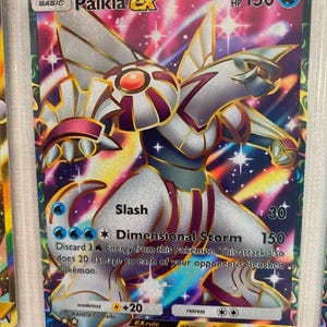 Palkia ex pocket app tcg hoge kwaliteit proxy Pokemon kaart op maat volledige kunst genetische apex mythisch eiland ruimte tijd smackdown
