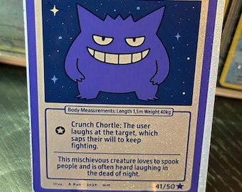 Gengar Card Fan Art - Etsy Gengar Card Fan Art - Etsy