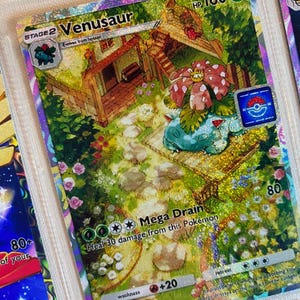 Venusaur ex aplicación de bolsillo tcg proxy de alta calidad Pokemon tarjeta alternativa personalizada arte completo ápice genético conjunto de islas míticas