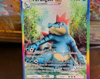 Feraligatr Pokemon Card Frame - Feraligatr Silhouette Art -pokmon Art -  Feraligatr Art - Pokemon Frame - Pokmon Framed Card - Pokmon Gift - Etsy