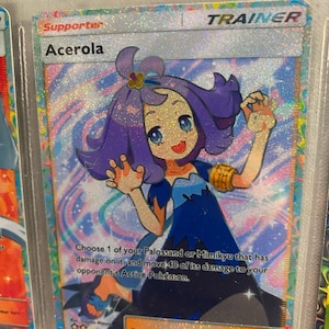 Acerola ex shiny pocket app tcg high quality proxy Pokemon card custom alternative full art shining revelry celestial guardians a3
