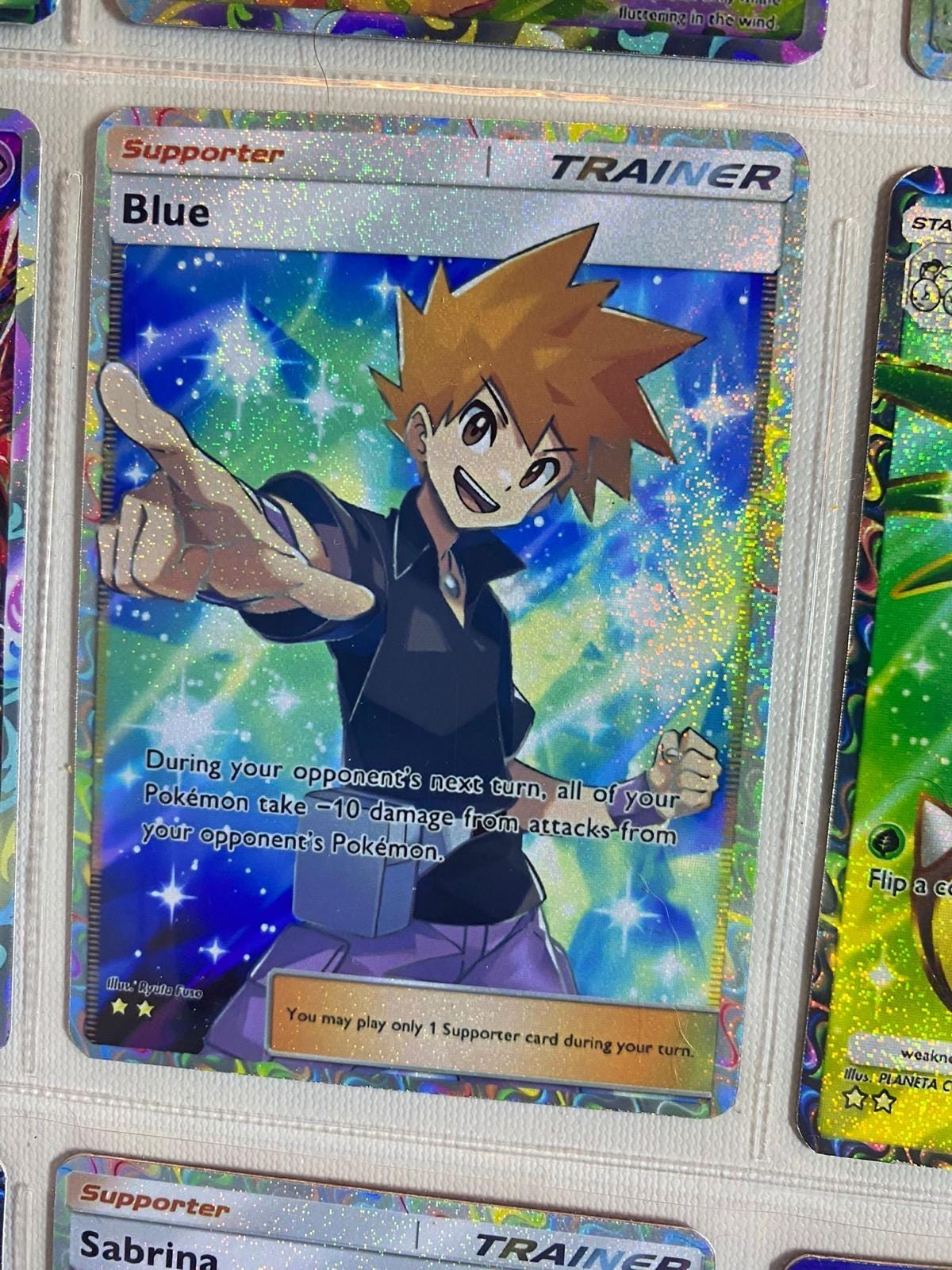 Blue Trainer Card Fan Art - Etsy
