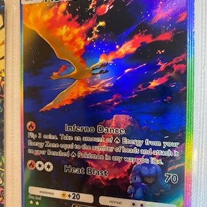 Sulfura ex pocket app tcg haute qualité proxy carte Pokémon alternative personnalisée full art génétique apex mythical island set