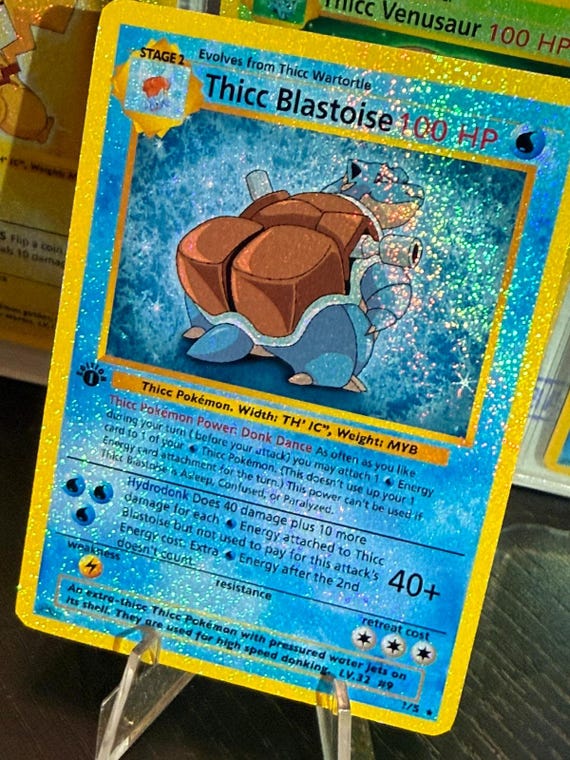 Thicc Blastoise Card Fan Art - Etsy