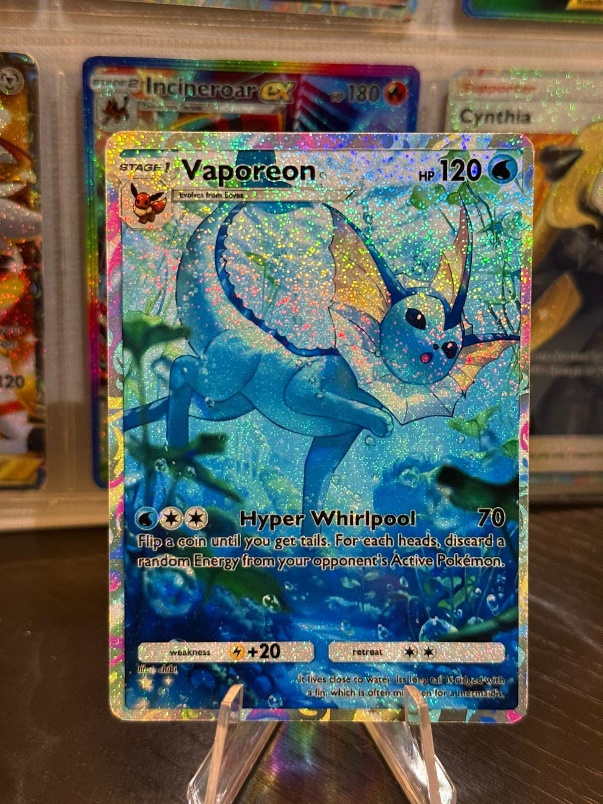 Vaporeon Card Fan Art - Etsy