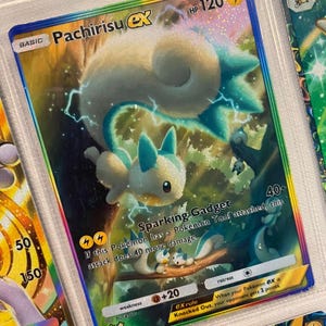 Pachirisu ex pocket app tcg hoge kwaliteit proxy Pokemon kaart op maat volledige kunst genetische apex mythisch eiland ruimte tijd smackdown