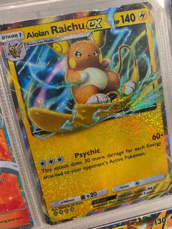 Alolan Raichu Card Fan Art - Etsy