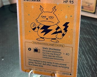 rare electabuzz card Vintage Rare - Base Set 2 Electabuzz Non-Holo Pokemon Card 24/130 main image 0