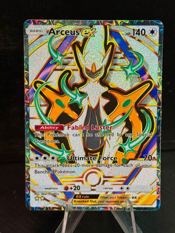 pokemon arceus art card set V 165/172 - Brilliant Stars - Ultra Rare Promo Card Type Arceus The Elemental Progenitor VMAX