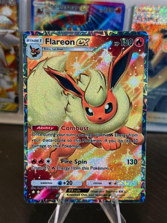 Flareon Card Fan Art - Etsy Israel Flareon Card Fan Art - Etsy Israel