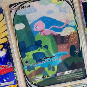 Mew ex pocket app tcg high quality proxy Pokemon card custom alternative full art genetic apex mythical island set