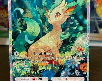 Leafeon card fan art