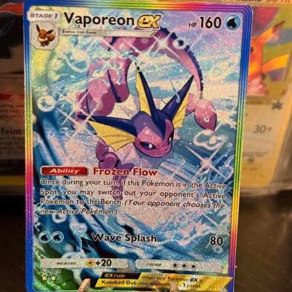 Vaporeon glänzende Karte Fan-Art