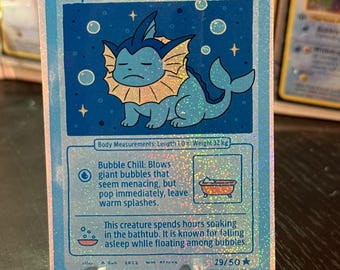 Vaporeon card fan art