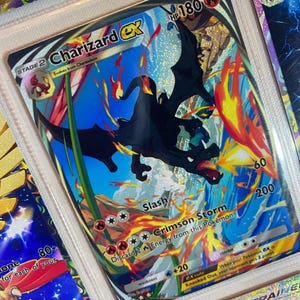 Charizard brillant brillant ex application de poche tcg proxy de haute qualité carte Pokemon alternative personnalisée art génétique apex île mythique ensemble