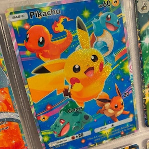 Pikachu promo pocket app tcg proxy haute qualité carte Pokemon alternative personnalisée art complet génétique apex triomphant lumière espace temps smackdown