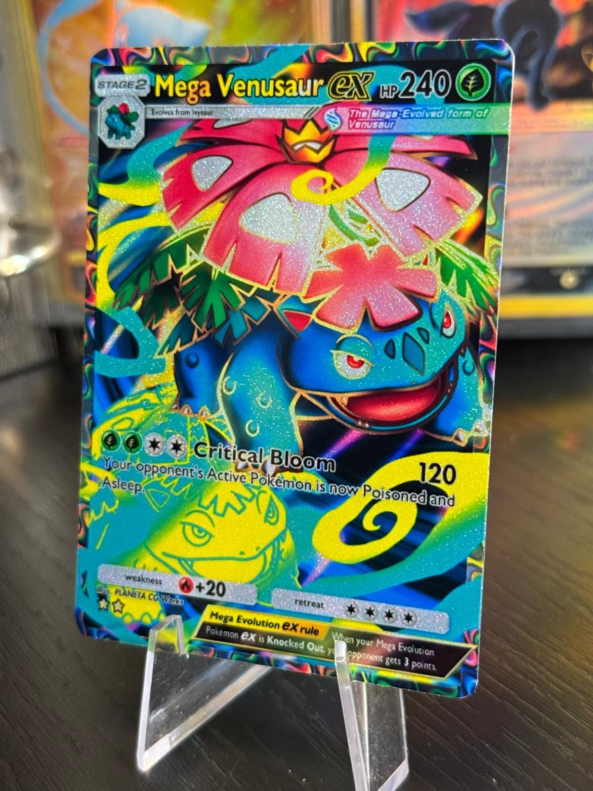 Mega Venusaur Card Fan Art - Etsy