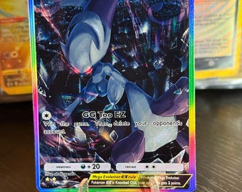 Arte de fan de la tarjeta Mega Mewtwo