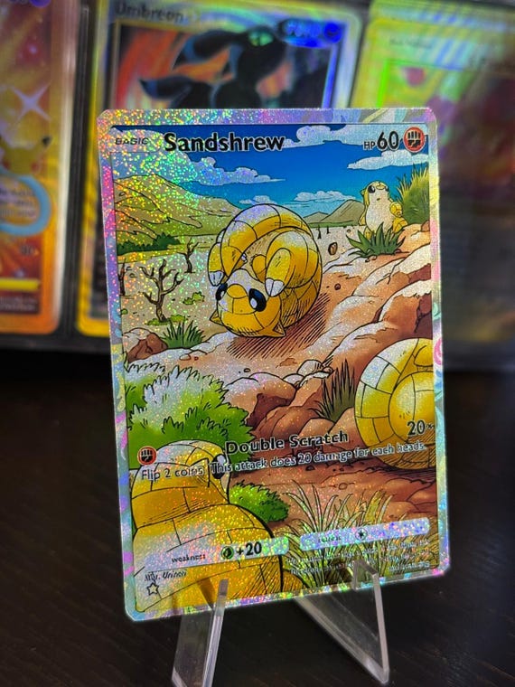 sandshrew full art pokemon card #27 Topps TV Pokmon Animation Edition This is of the Common rarity. Top 10 Most Valuable Sandshrew
