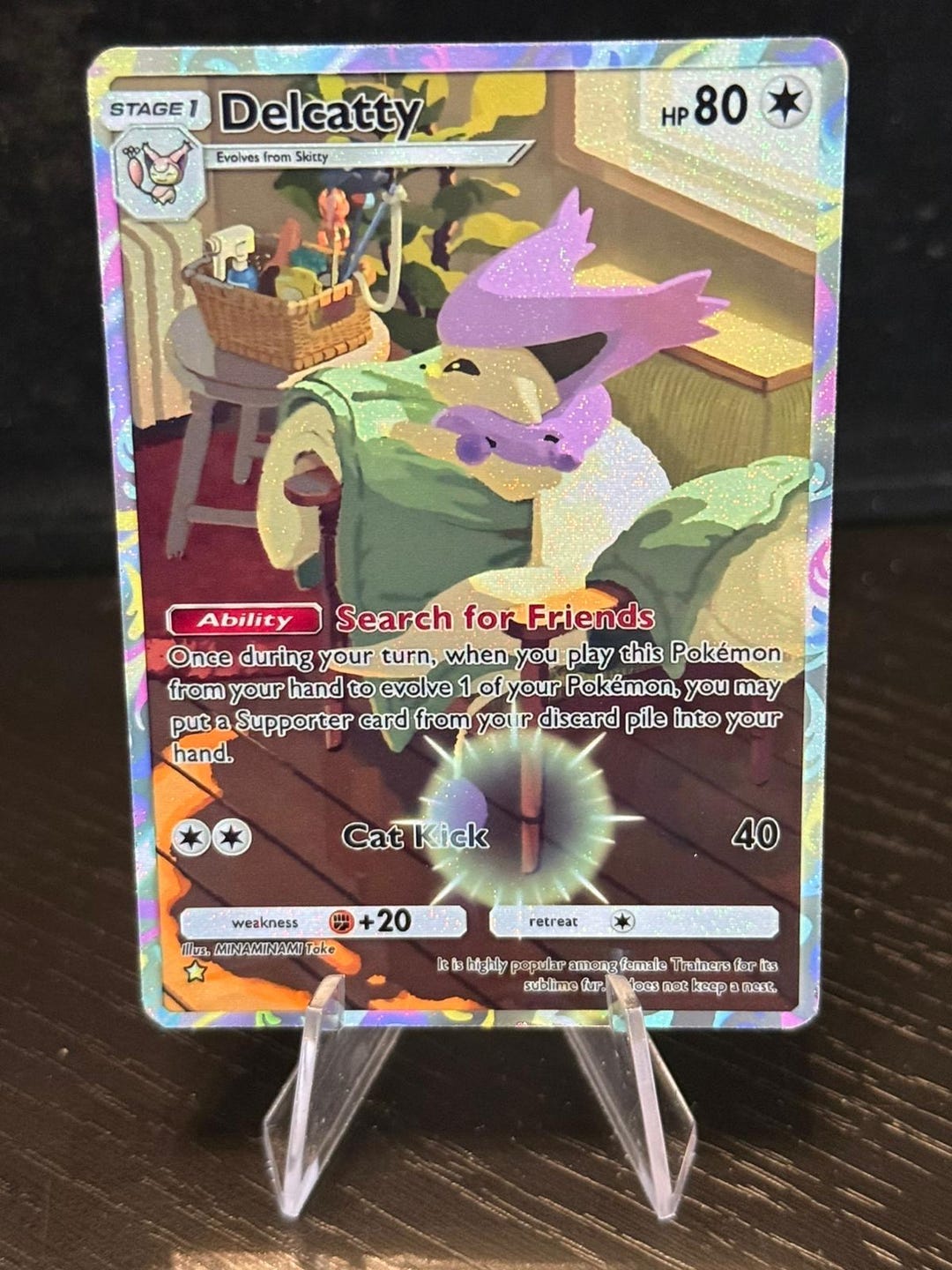 Delcatty Card Fan Art - Etsy