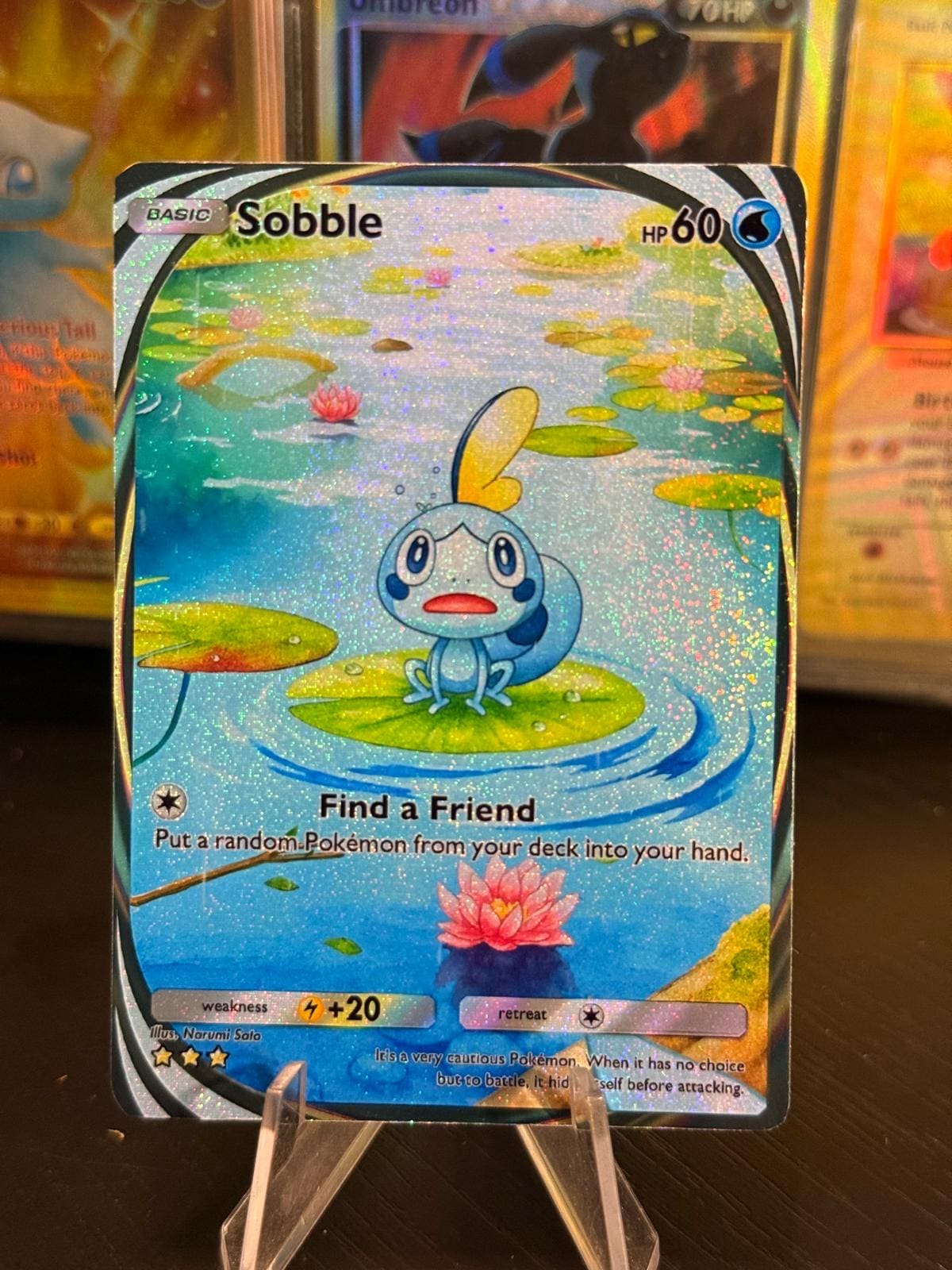 shiny sobble pokemon card Amazon.com: Pokemon - Sobble SV025/SV122 - Shining Fates - Shiny Vault main image 1