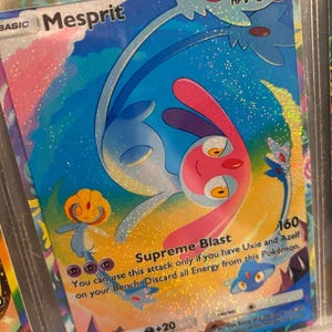 Mesprit pocket app tcg proxy de haute qualité carte Pokémon personnalisée art complet génétique apex île mythique ensemble espace temps smackdown