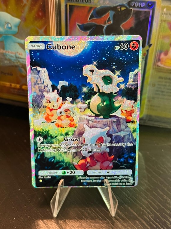 cubone pokemon card holographic Scarlet & Violet 151 English 104/165 Reverse Holo Mint / near mint condition trading card Pokemon - Cubone 104/165 -