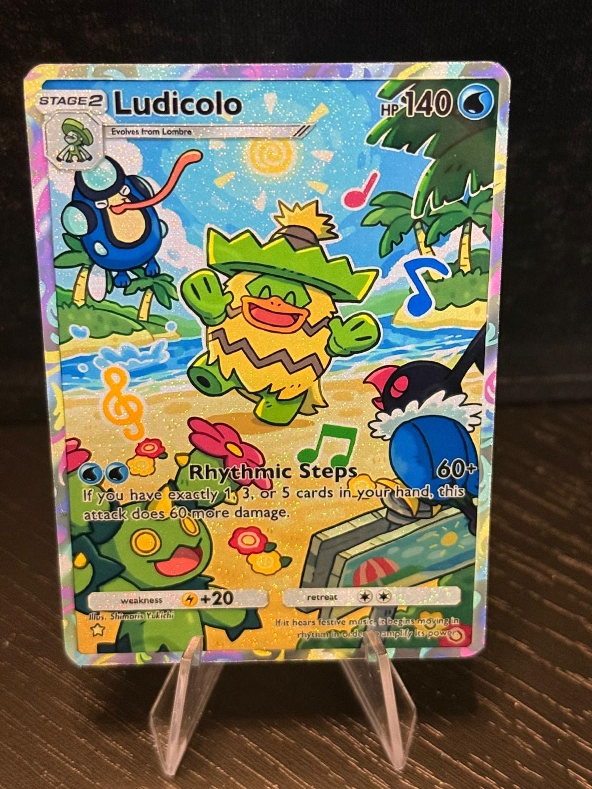 ludicolo pokemon card Fan Art [1W] Wave Splash (120) Weakness / Resistance / Retreat Cost Tidebreaker Collectibles | 🪇 This