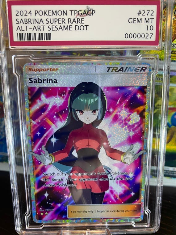 Sabrina Trainer Tcg High Quality Pokemon Card Alternative