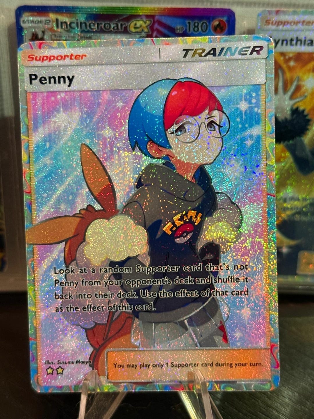 pokemon penny card Penny #239 Pokemon Card (Paldean Fates)