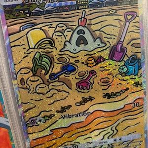 Sandygast ex shiny pocket app tcg proxy haute qualité carte Pokémon alternative personnalisée full art shining revelry gardiens célestes a3